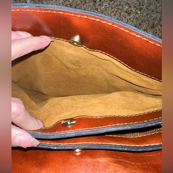 Patricia Nash Montana Sadie Hand-Tooled Leather Satchel Whiskered Brown New - Picture 11 of 13